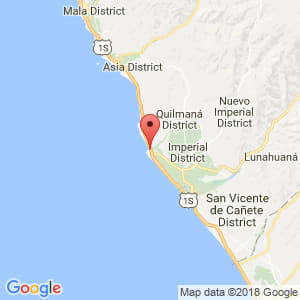 Localización de Cerro Azul en Lima Provincias