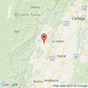 Localización de El Dovio en Valle del Cauca