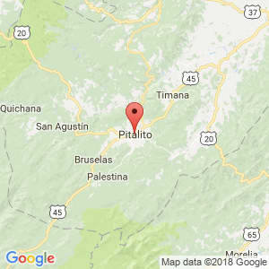 Localización de Pitalito en Huila