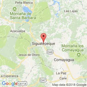 Localización de Siguatepeque en Comayagua