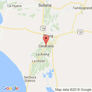 Localización de Catacaos en Piura