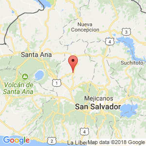 Localización de San Juan Opico en La Libertad