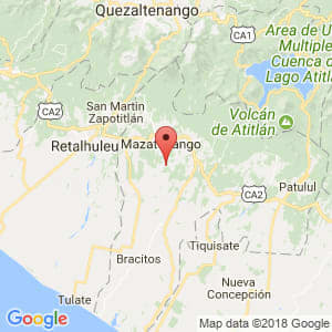 Localización de Santo Domingo Suchitepequez en Suchitepéquez