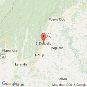 Localización de El Doncello en Caquetá