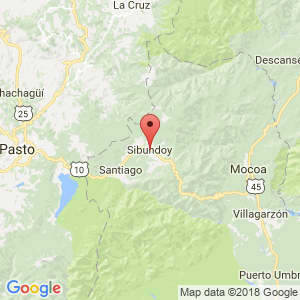 Localización de Sibundoy en Putumayo