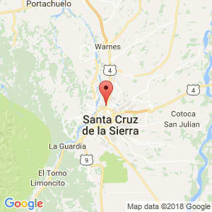 Localización de San Martín en Santa Cruz