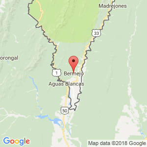 Localización de Bermejo en Tarija