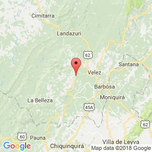 Localización de Bolívar Santander en Santander