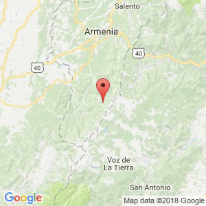 Localización de Genova en Quindío
