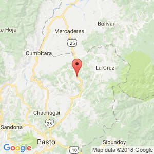 Localización de San Pedro de Cartago en Nariño