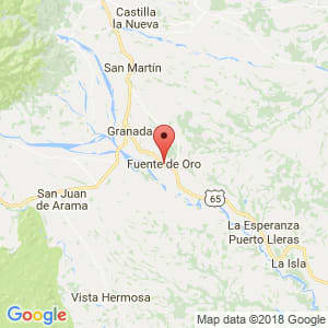Localización de Fuente de Oro en Meta