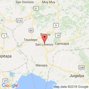 Localización de San Lorenzo en Boaco