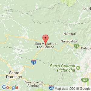 Localización de San Miguel de Los Bancos en Pichincha