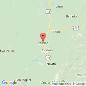 Localización de Istmina en Chocó
