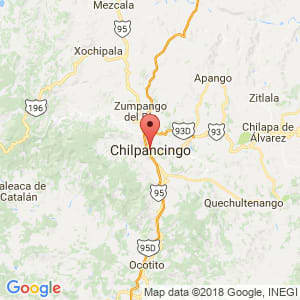Localización de Chilpancingo de los Bravo en Guerrero