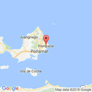 Localización de Pampatar en Nueva Esparta