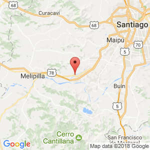 Localización de El Monte en Metropolitana de Santiago