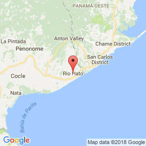 Localización de Rio Hato en Panamá