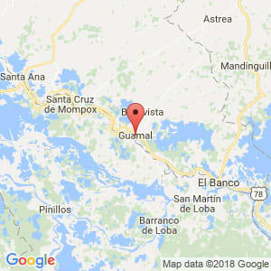 Localización de Guamal en Magdalena