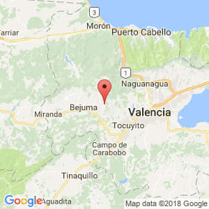Localización de Chirgua en Carabobo