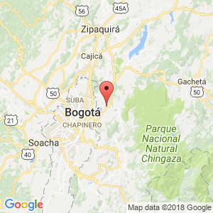 Localización de La Calera en Cundinamarca