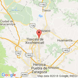Localización de Apetatitlán de Antonio Carvajal en Tlaxcala