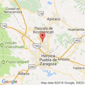 Localización de Zacatelco en Tlaxcala