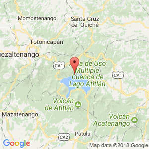 Localización de Santa Cruz La Laguna en Sololá