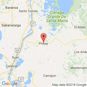 Localización de Pivijay en Magdalena