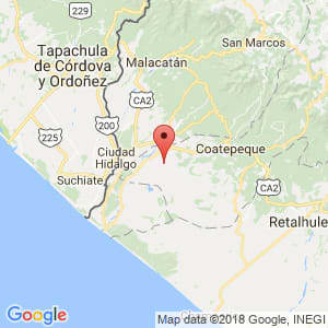 Localización de La Esperanza en Quetzaltenango