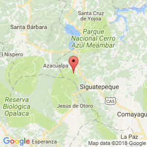Localización de Taulabé en Comayagua