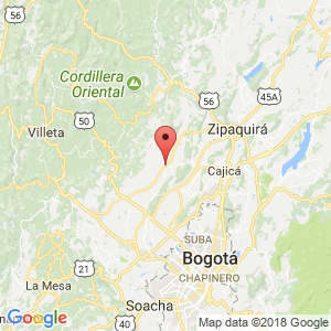 Localización de Subachoque en Cundinamarca