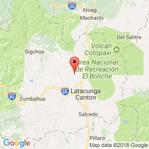 Localización de Saquisilí en Cotopaxi