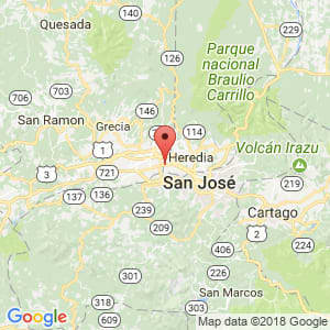 Localización de San Antonio en Heredia