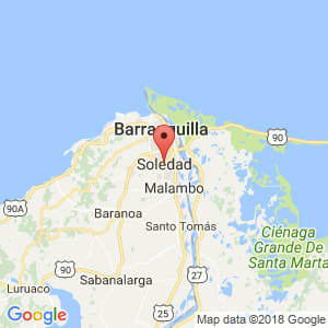 Localización de Soledad en Atlántico