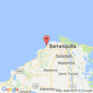 Localización de Puerto Colombia en Atlántico