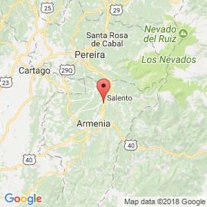Localización de Circasia en Quindío