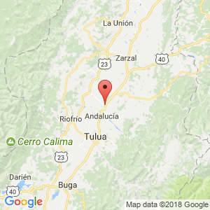 Localización de Bugalagrande en Valle del Cauca