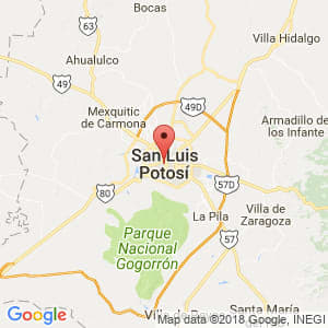 Localización de San Luis Potosí en San Luis Potosí