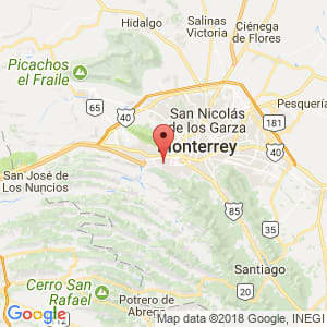 Localización de San Pedro Garza García en Nuevo León