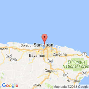 Localización de Puerta de Tierra en San Juan