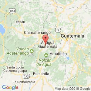 Localización de San Bartolomé Becerra en Sacatepéquez