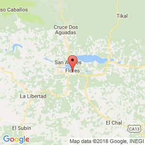 Localización de Santa Elena en Petén