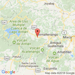 Localización de Patzicía en Chimaltenango