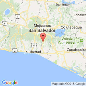 Localización de Rosario de Mora en San Salvador
