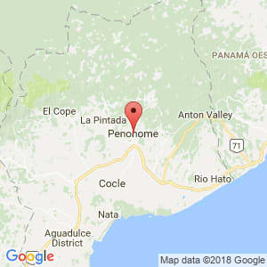 Localización de Penonomé en Coclé