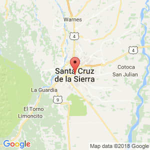 Localización de Santa Cruz de la Sierra en Santa Cruz