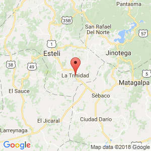 Localización de La Trinidad en Estelí
