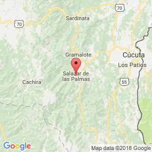 Localización de Salazar en Norte de Santander