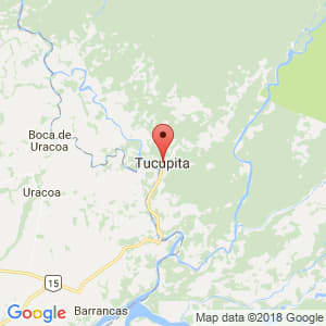 Localización de Tucupita en Delta Amacuro